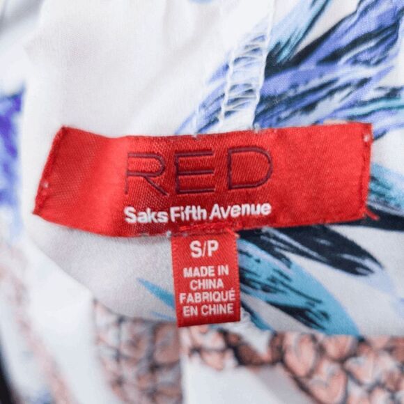 RED by Saks Fifth Avenue Dress Pineapple Print Tank Top Dress Women's Size Small - Picture 3 of 3
